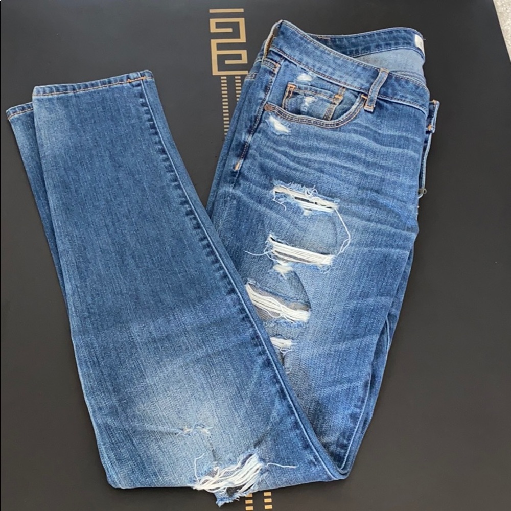 Abercrombie and Fitch distressed jeans
